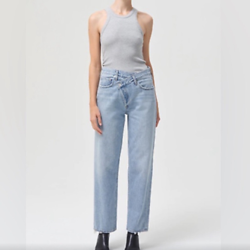 Agolde Criss Cross Upsized Jeans in Suburbia 25